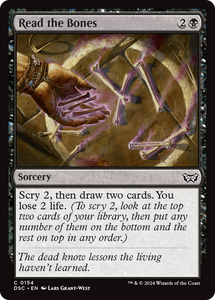 Read the Bones (DSC-154) [Duskmourn: House of Horror Commander] MTG Single Wizards of the Coast