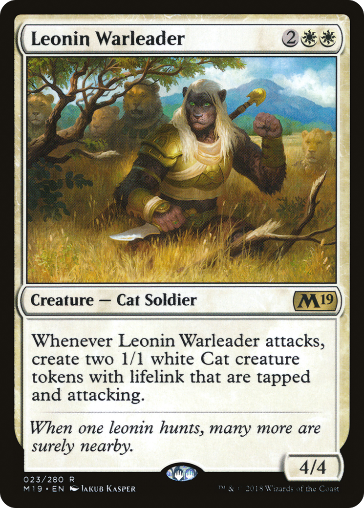 Leonin Warleader (M19-023) [Core Set 2019] Foil MTG Single Wizards of the Coast
