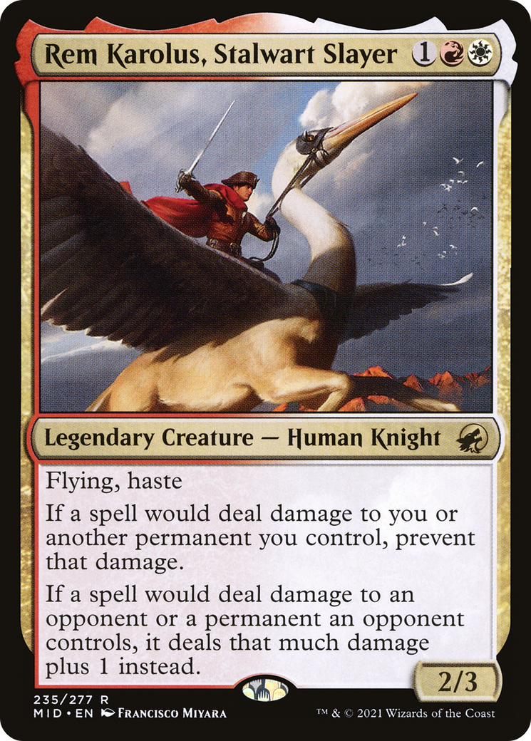 Rem Karolus, Stalwart Slayer (MID-235) [Innistrad: Midnight Hunt] MTG Single Wizards of the Coast