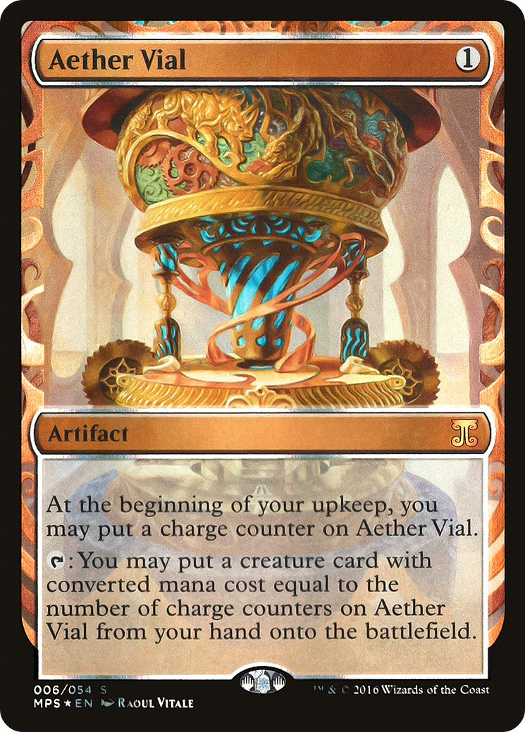 Aether Vial (MPS-006) [Kaladesh Inventions] Foil MTG Single Wizards of the Coast