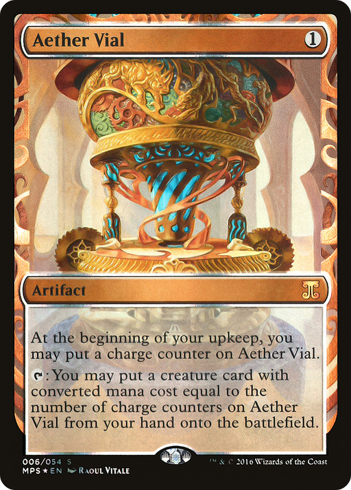 Aether Vial (MPS-006) [Kaladesh Inventions] Foil MTG Single Wizards of the Coast