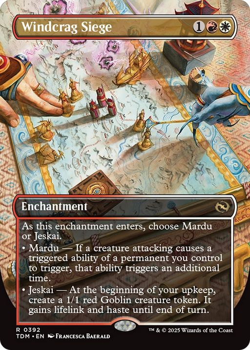 Windcrag Siege (Borderless) (TDM-392) [Tarkir: Dragonstorm] MTG Single Wizards of the Coast