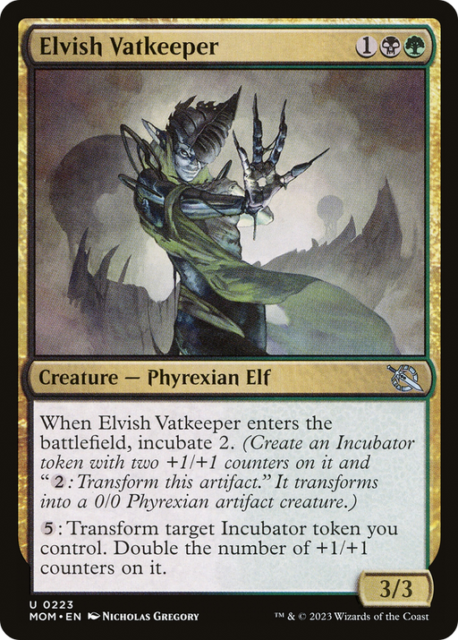 Elvish Vatkeeper (MOM-223) [March of the Machine] Foil MTG Single Wizards of the Coast