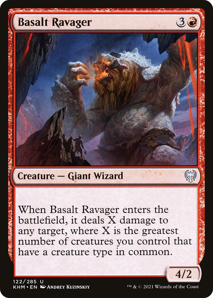 Basalt Ravager (KHM-122) [Kaldheim] MTG Single Wizards of the Coast