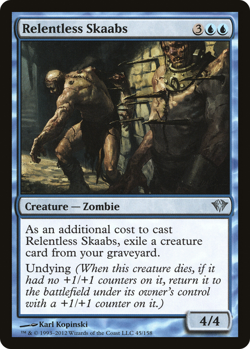 Relentless Skaabs (DKA-045) [Dark Ascension] Foil MTG Single Wizards of the Coast