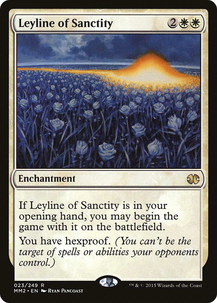 Leyline of Sanctity (MM2-023) [Modern Masters 2015] MTG Single Wizards of the Coast