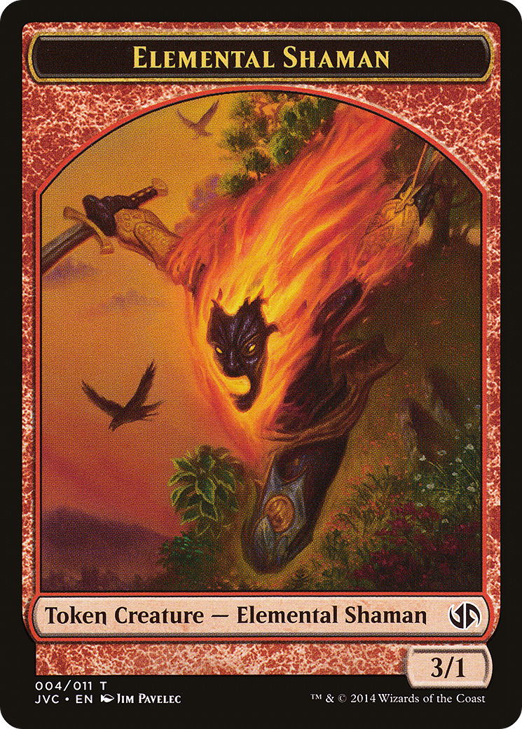 Elemental Shaman Token (DD3-004) [Misc] Duel Decks Anthology: Jace vs. Chandra Tokens MTG Single Wizards of the Coast