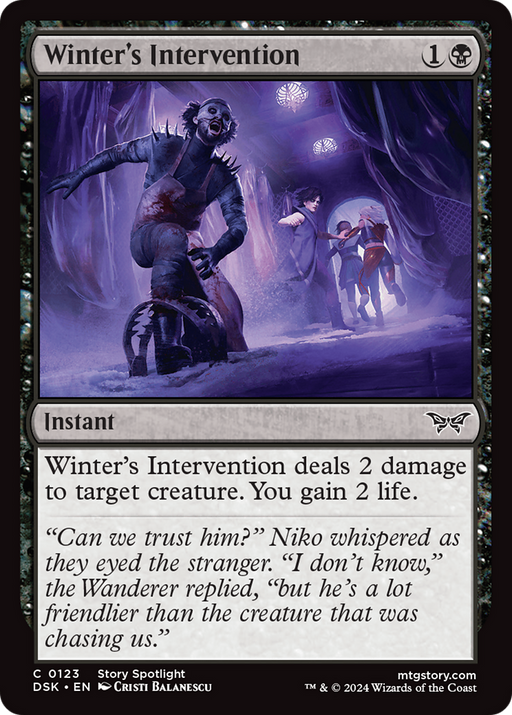 Winter's Intervention (DSK-123) [Duskmourn: House of Horror] Foil MTG Single Wizards of the Coast