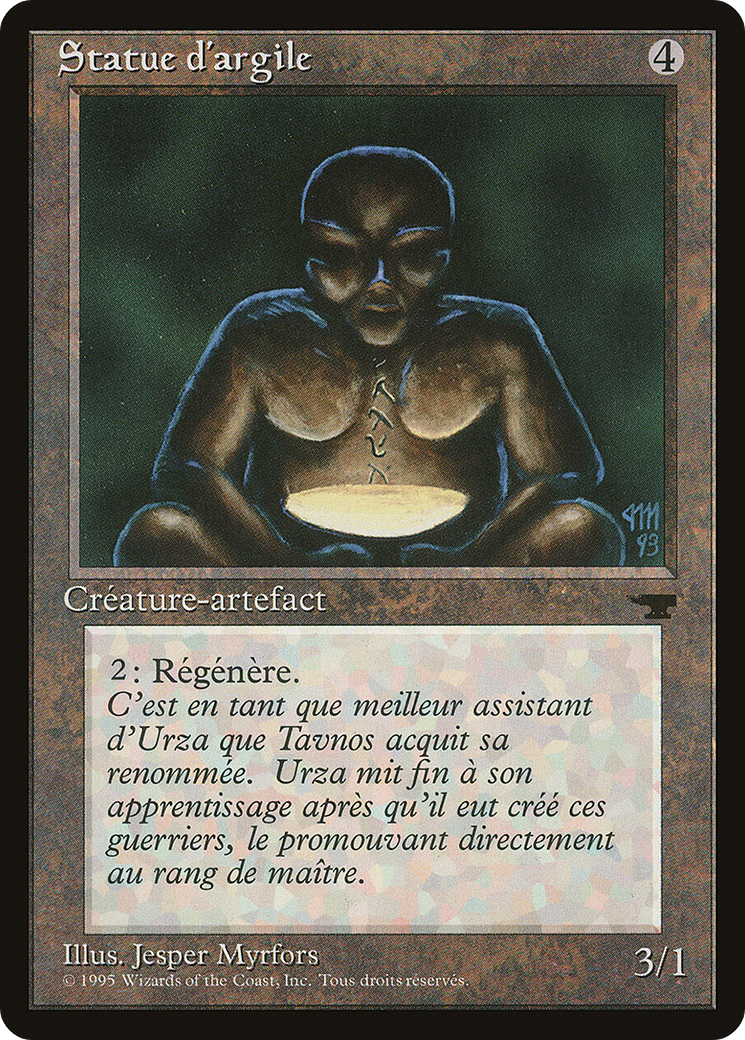 Clay Statue (French) - "Statue d'argile" (REN-) [Renaissance] MTG Single Wizards of the Coast