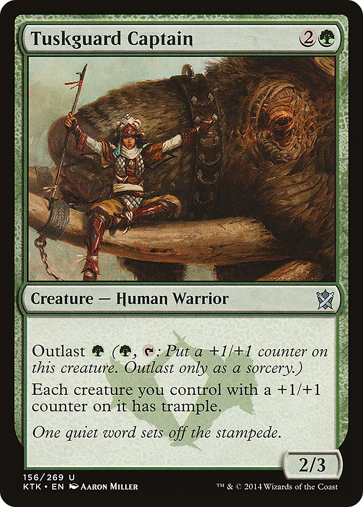 Tuskguard Captain (KTK-156) [Khans of Tarkir] MTG Single Wizards of the Coast