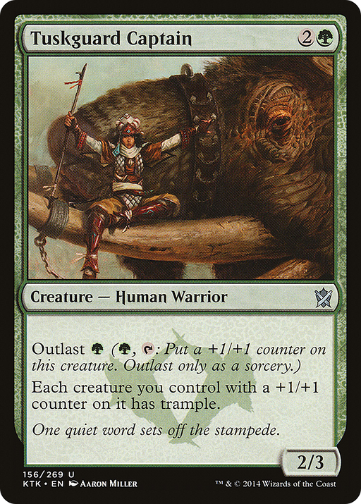 Tuskguard Captain (KTK-156) [Khans of Tarkir] Foil MTG Single Wizards of the Coast