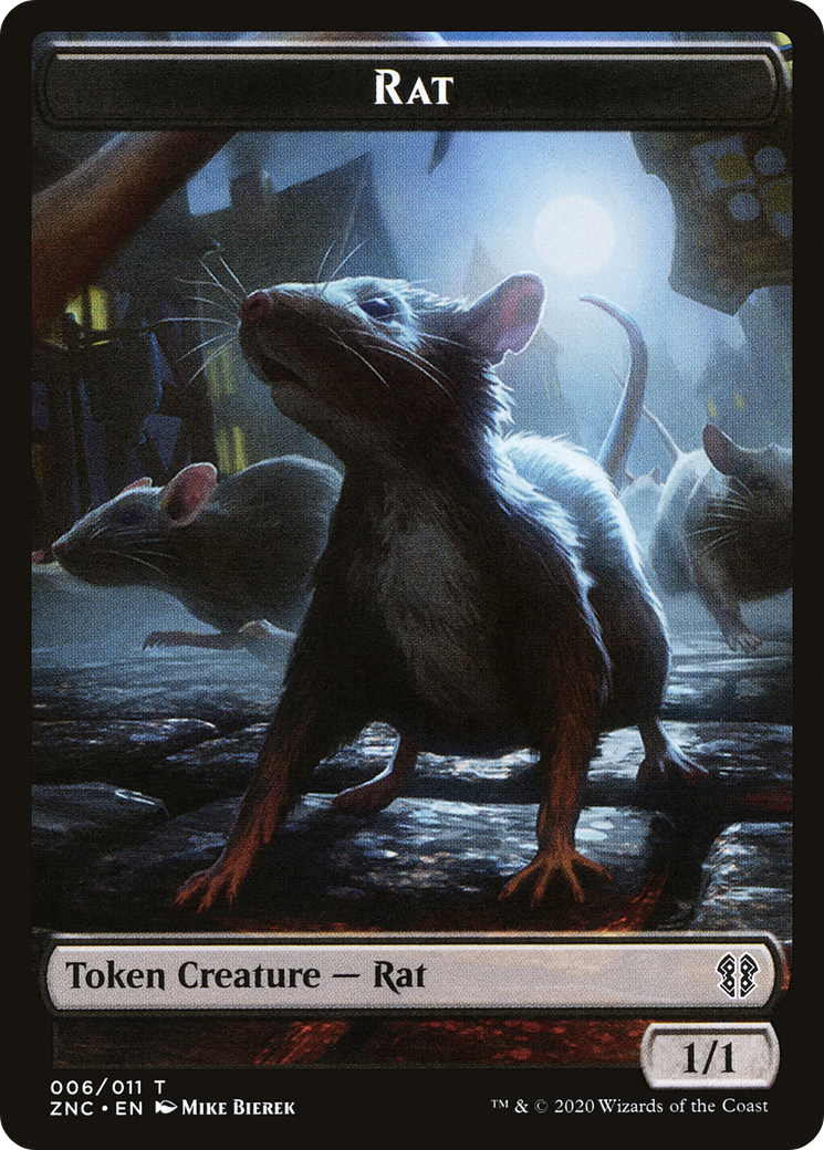 Rat (TZNC-006) [Tokens] Zendikar Rising Commander Tokens MTG Single Wizards of the Coast