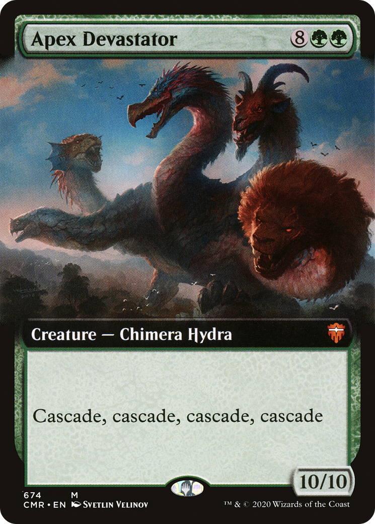 Apex Devastator (CMR-674) [Commander Legends] (Extended Art) MTG Single Wizards of the Coast