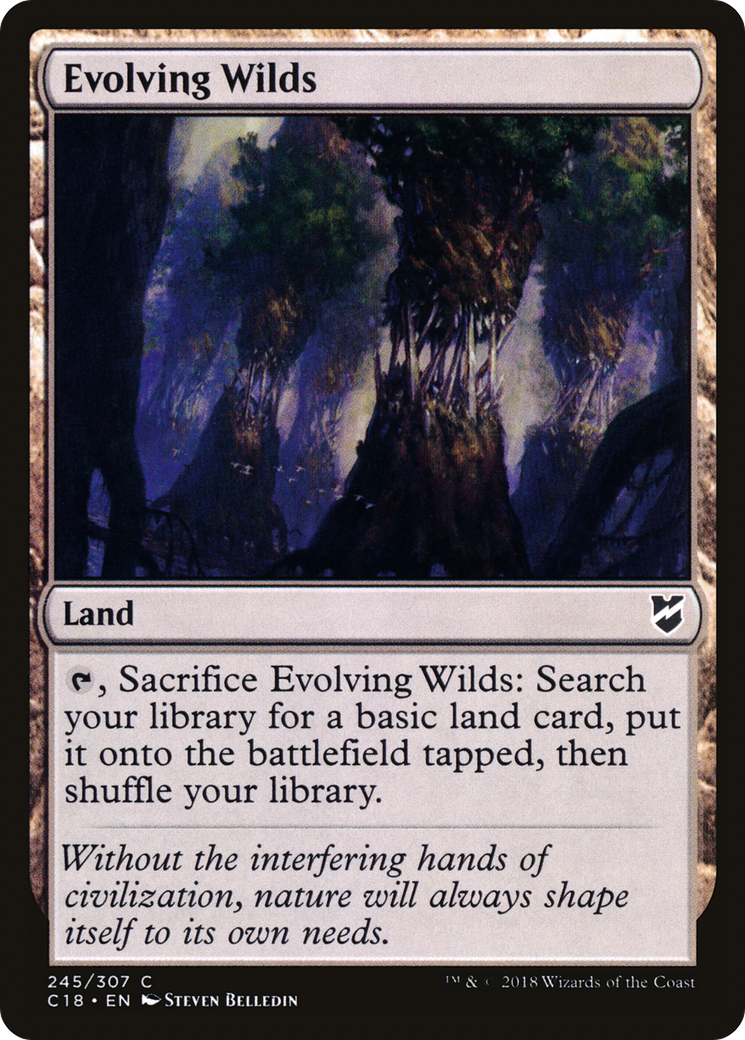 Evolving Wilds (C18-245) [Commander 2018] MTG Single Wizards of the Coast