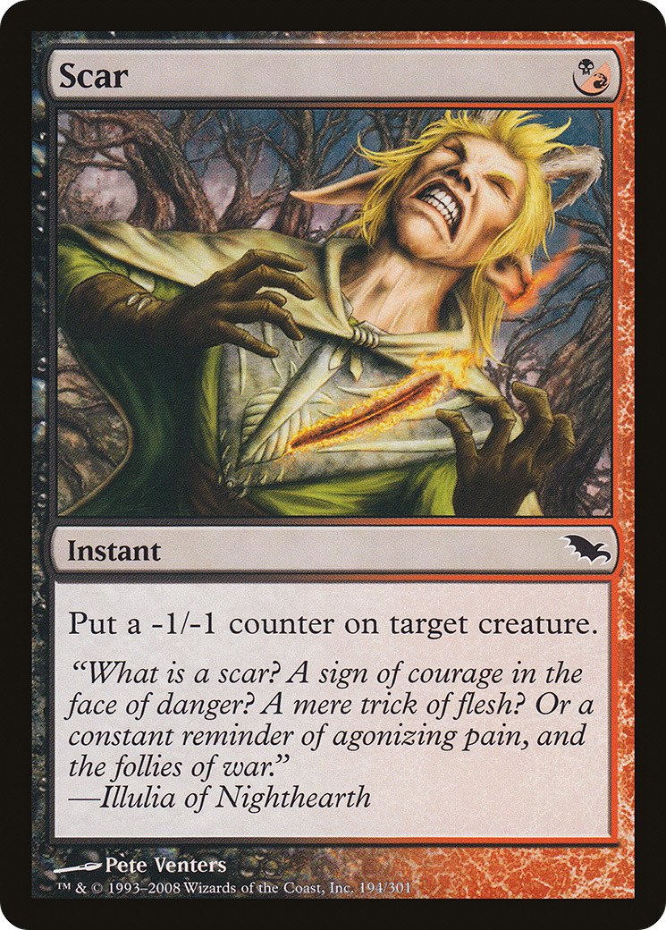 Scar (SHM-194) [Shadowmoor] Foil MTG Single Wizards of the Coast