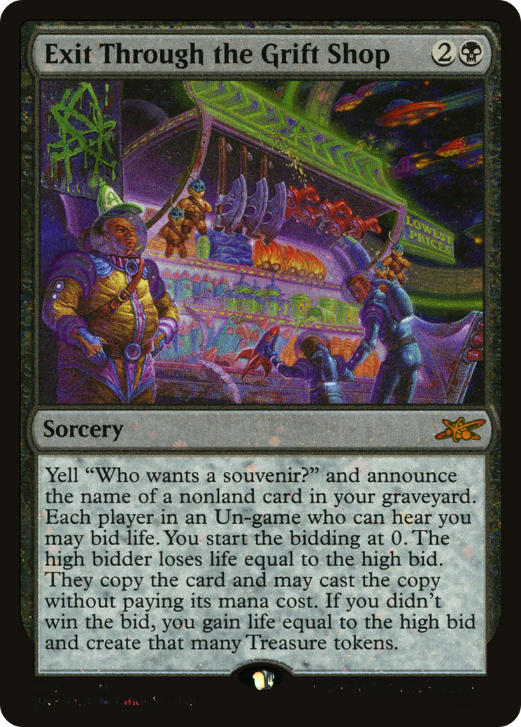 Exit Through the Grift Shop (Galaxy Foil) (UNF-360) [Unfinity] Foil MTG Single Wizards of the Coast