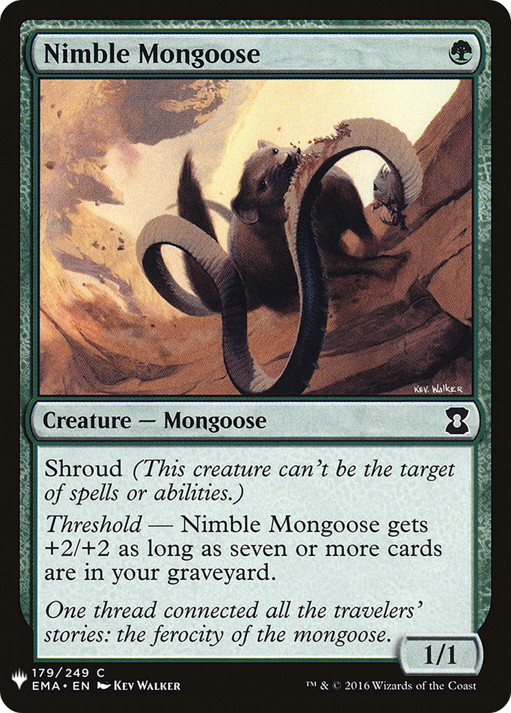 Nimble Mongoose (LIST-EMA-179) [Mystery Booster] The List MTG Single Wizards of the Coast