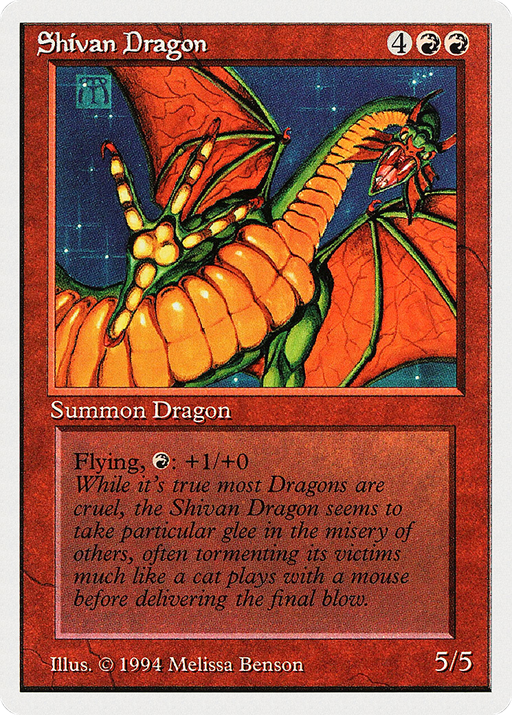 Shivan Dragon (SUM-177) [Misc] Summer Magic / Edgar MTG Single Wizards of the Coast