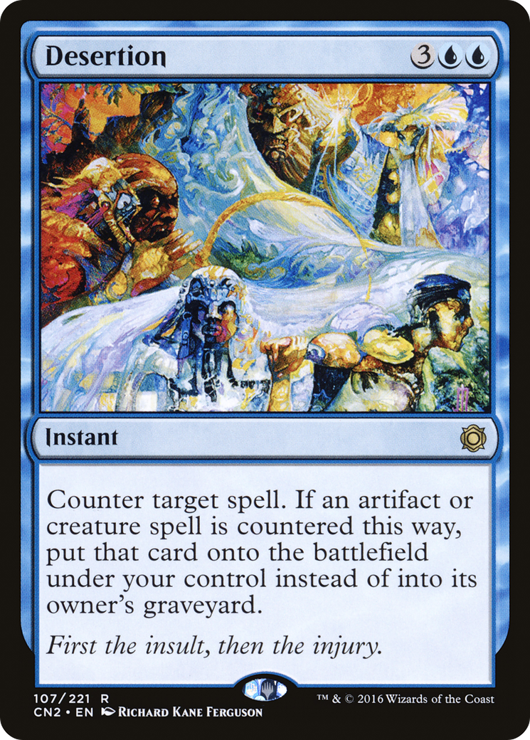Desertion (CN2-107) [Conspiracy: Take the Crown] Foil MTG Single Wizards of the Coast