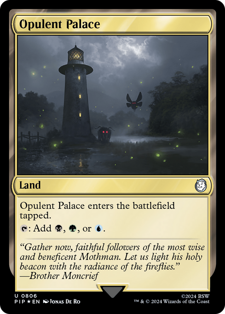 Opulent Palace (Surge Foil) (PIP-806) [Fallout] Foil MTG Single Wizards of the Coast