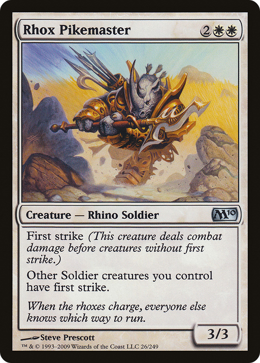 Rhox Pikemaster (M10-026) [Magic 2010] MTG Single Wizards of the Coast