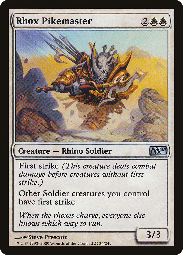 Rhox Pikemaster (M10-026) [Magic 2010] Foil MTG Single Wizards of the Coast