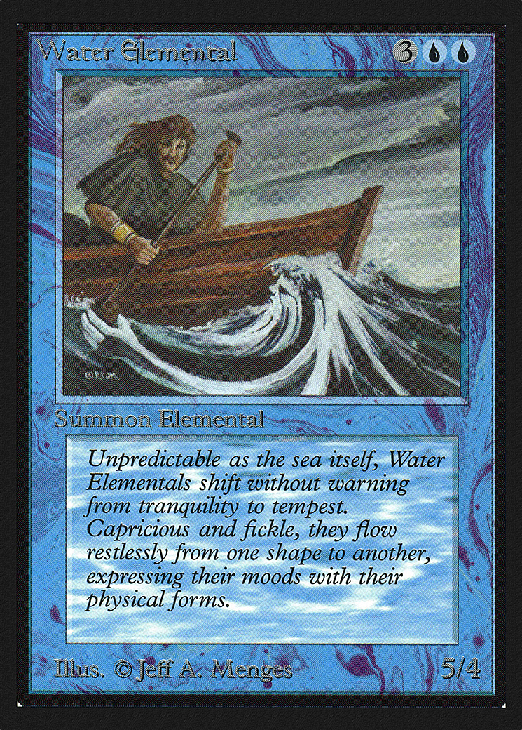 Water Elemental (IED-092) [Intl. Collectors' Edition] MTG Single Wizards of the Coast
