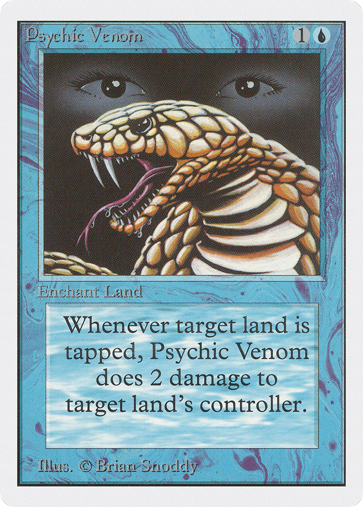 Psychic Venom (2ED-076) [Oldschool] Unlimited Edition MTG Single Wizards of the Coast