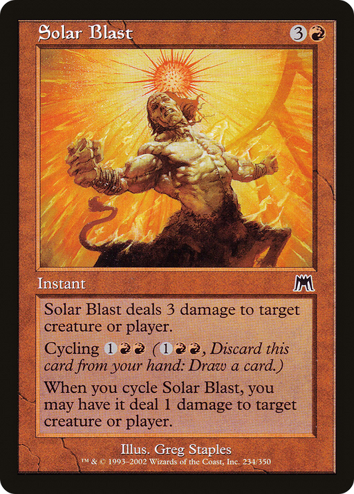 Solar Blast (ONS-234) [Onslaught] Foil MTG Single Wizards of the Coast