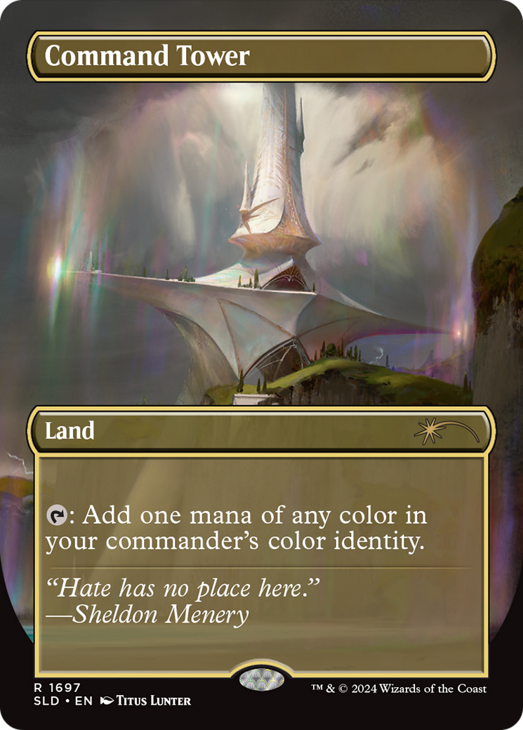Command Tower (1697) (SLD-1697) [Secret Lair] Drop (Borderless) MTG Single Wizards of the Coast