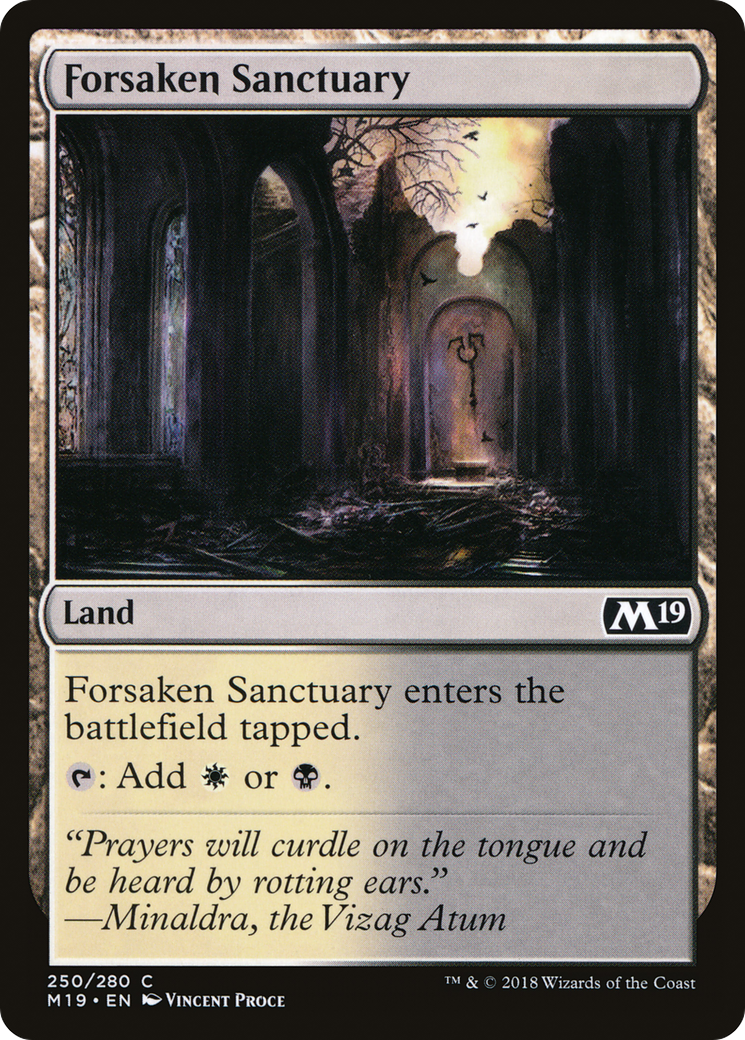 Forsaken Sanctuary (M19-250) [Core Set 2019] MTG Single Wizards of the Coast