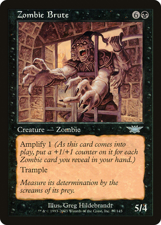 Zombie Brute (LGN-087) [Legions] MTG Single Wizards of the Coast