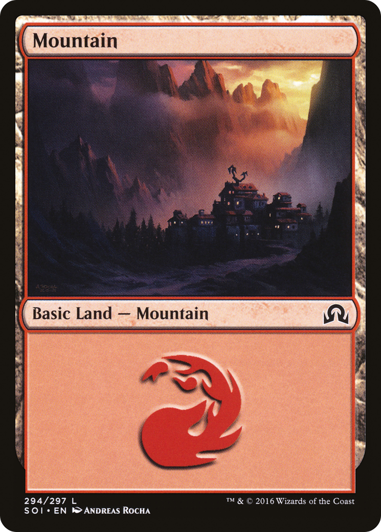 Mountain (294) (SOI-294) [Shadows over Innistrad] MTG Single Wizards of the Coast