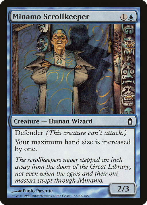 Minamo Scrollkeeper (SOK-045) [Saviors of Kamigawa] MTG Single Wizards of the Coast