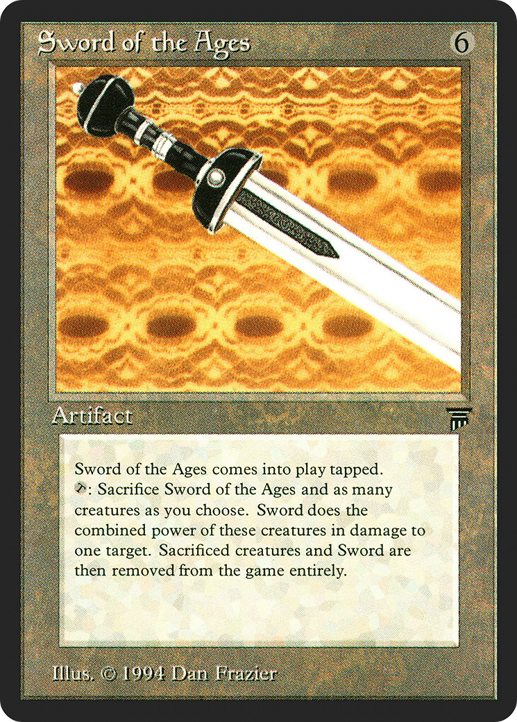 Sword of the Ages (LEG-296) [Oldschool] Legends MTG Single Wizards of the Coast