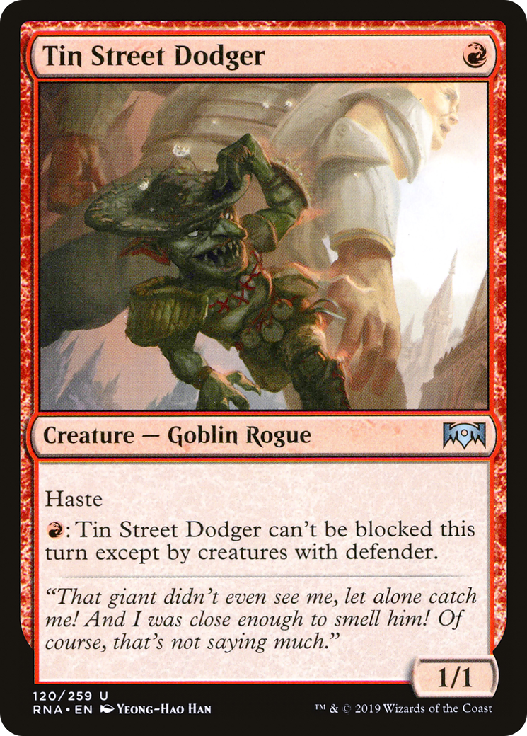 Tin Street Dodger (RNA-120) [Ravnica Allegiance] MTG Single Wizards of the Coast