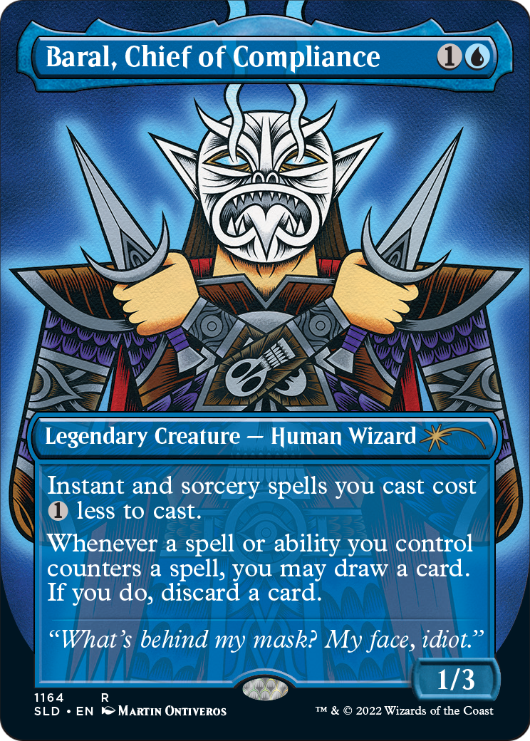 Baral, Chief of Compliance (SLD-1164) [Secret Lair] Drop (Borderless) Foil MTG Single Wizards of the Coast