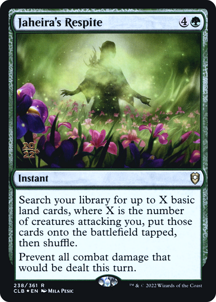 Jaheira's Respite (PRE-238) [Battle for Baldur's Gate Promos] Foil MTG Single Wizards of the Coast