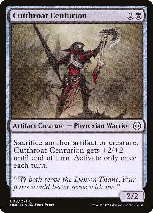 Cutthroat Centurion (ONE-089) [Phyrexia: All Will Be One] Foil MTG Single Wizards of the Coast