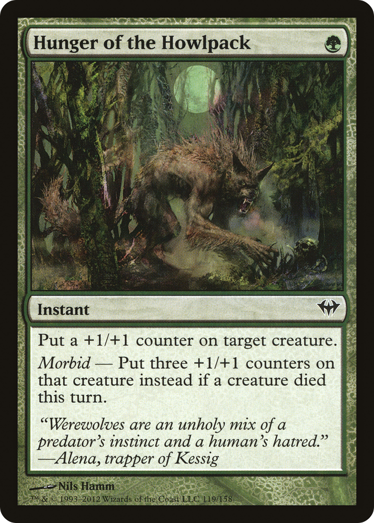 Hunger of the Howlpack (DKA-119) [Dark Ascension] Foil MTG Single Wizards of the Coast