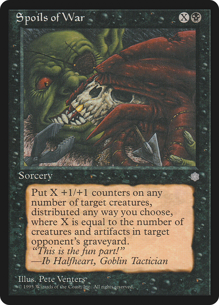 Spoils of War (ICE-164) [Ice Age] MTG Single Wizards of the Coast