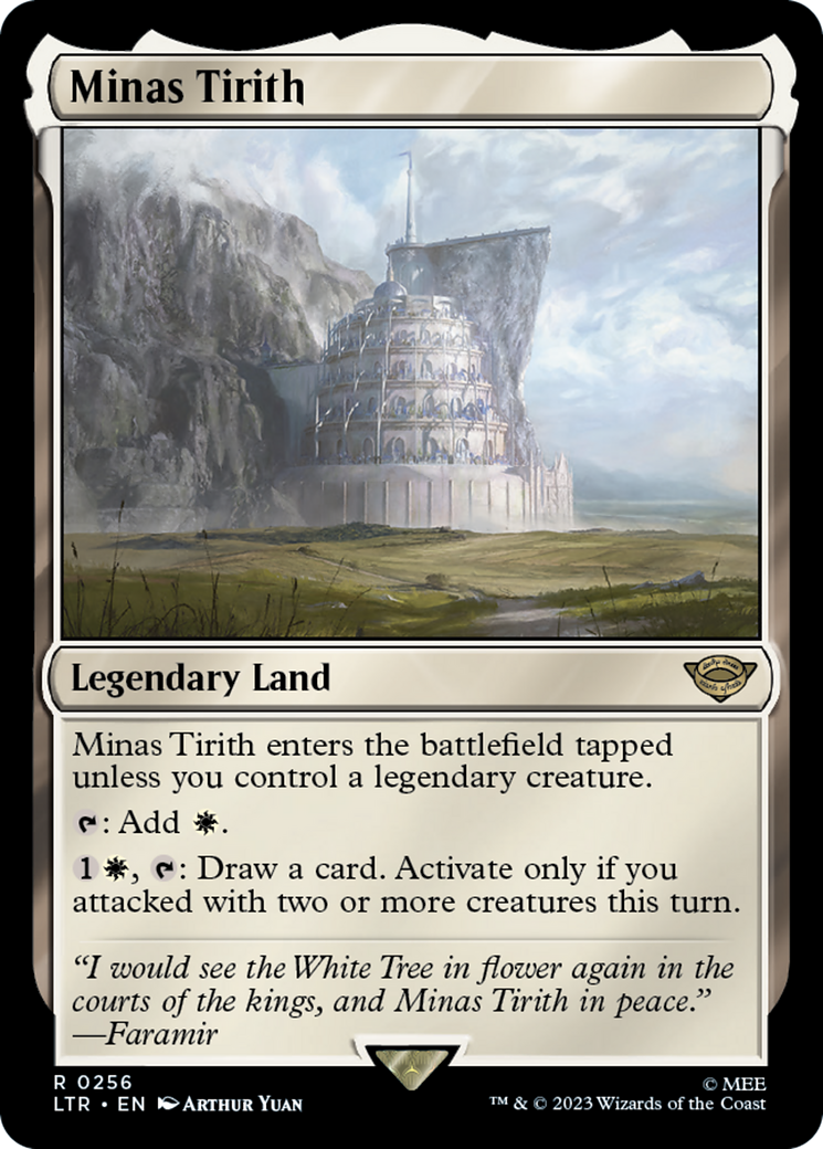 Minas Tirith (LTR-256) [The Lord of the Rings: Tales of Middle-earth] MTG Single Wizards of the Coast