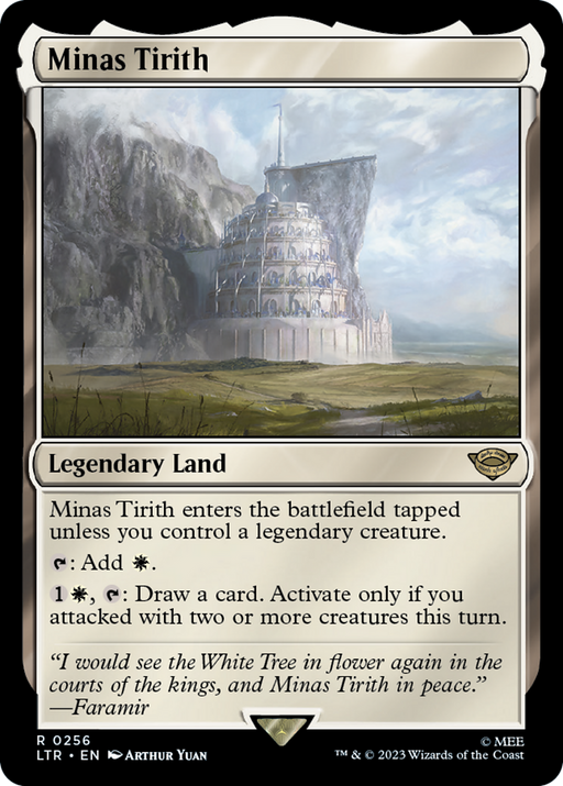 Minas Tirith (LTR-256) [The Lord of the Rings: Tales of Middle-earth] MTG Single Wizards of the Coast
