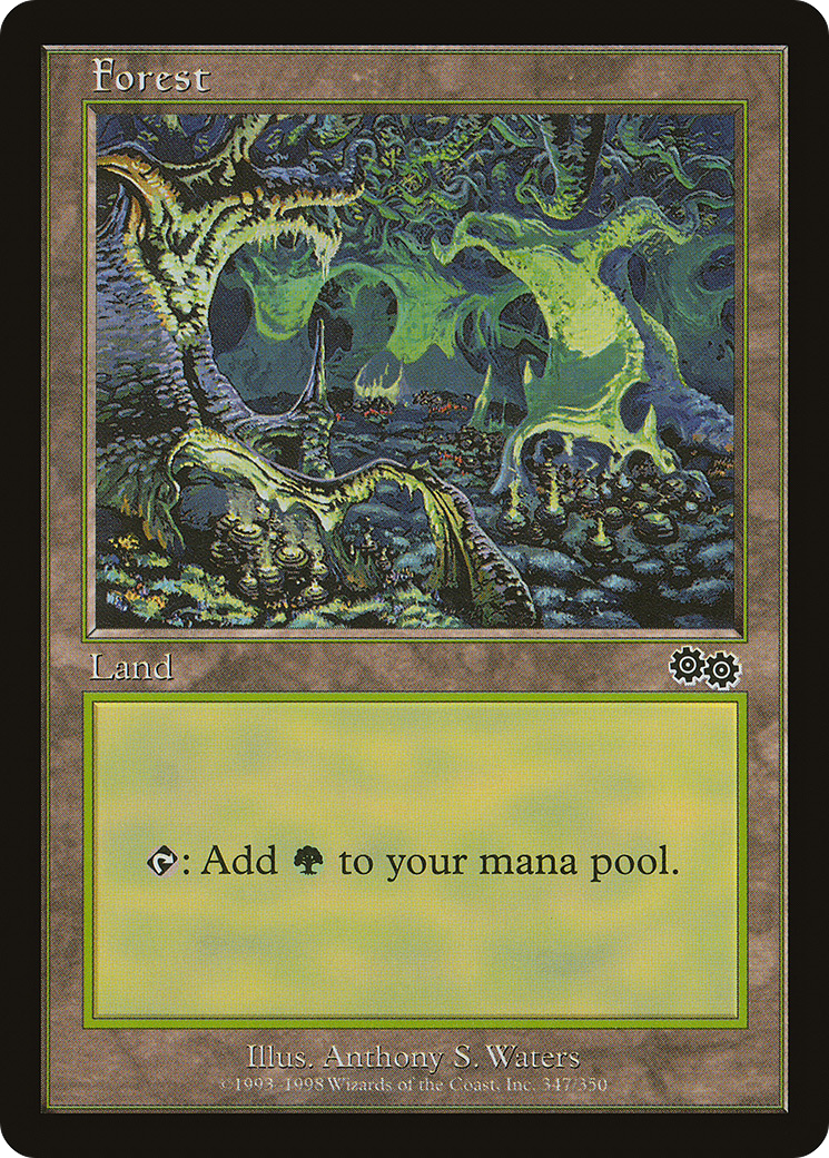 Forest (347) (USG-347) [Urza's Saga] MTG Single Wizards of the Coast