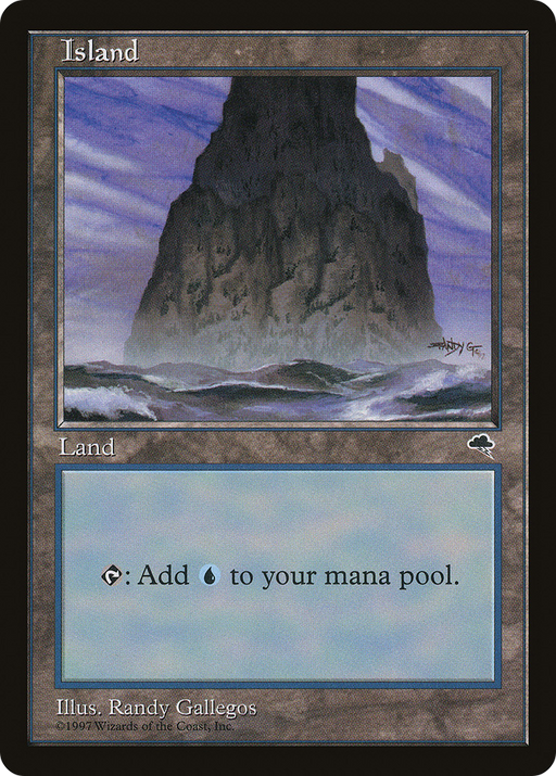 Island (Spire) (TMP-337) [Tempest] MTG Single Wizards of the Coast