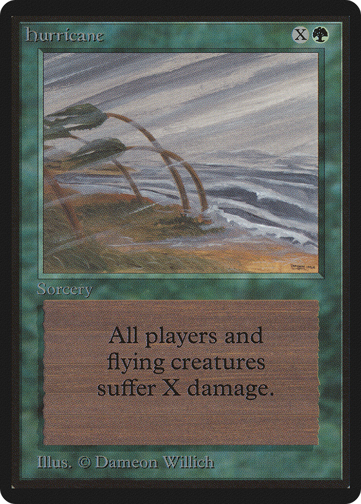 Hurricane (LEB-) [Oldschool] Limited Edition Beta MTG Single Wizards of the Coast