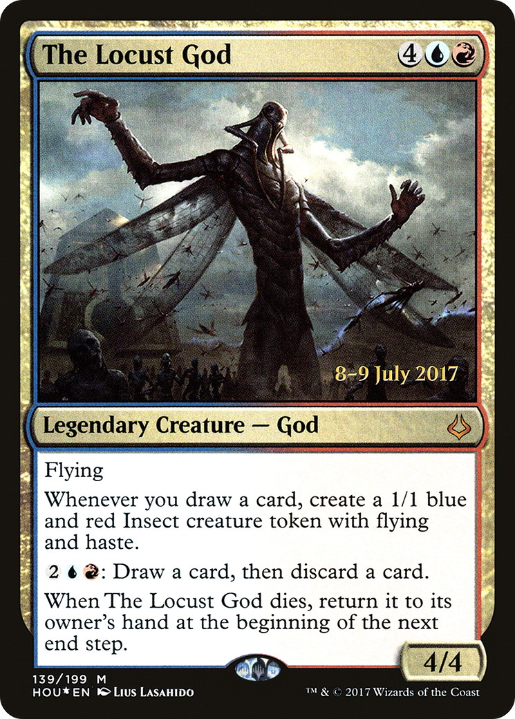 The Locust God (PRE-139) [Hour of Devastation Promos] Foil MTG Single Wizards of the Coast