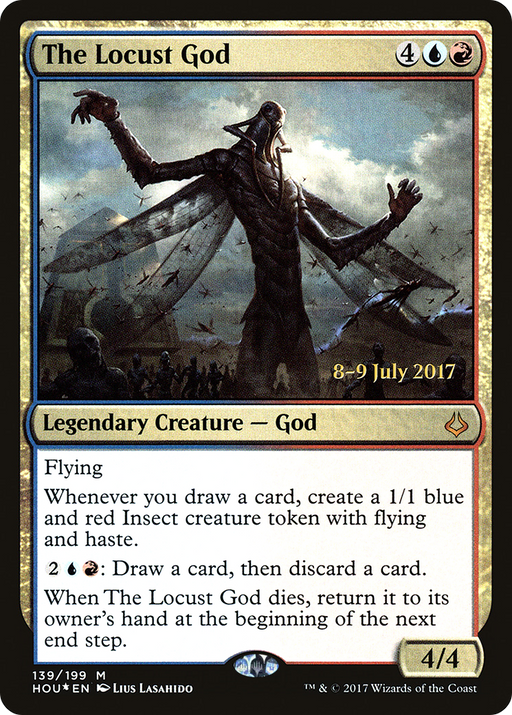 The Locust God (PRE-139) [Hour of Devastation Promos] Foil MTG Single Wizards of the Coast