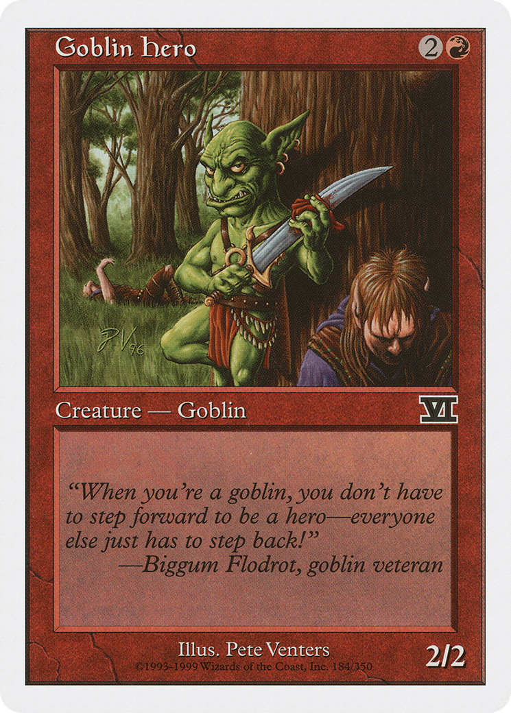 Goblin Hero (6ED-184) [Classic Sixth Edition] MTG Single Wizards of the Coast