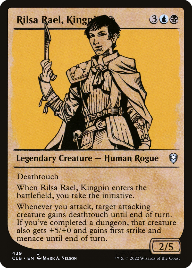 Rilsa Rael, Kingpin (CLB-439) [Commander Legends: Battle for Baldur's Gate] (Showcase) MTG Single Wizards of the Coast